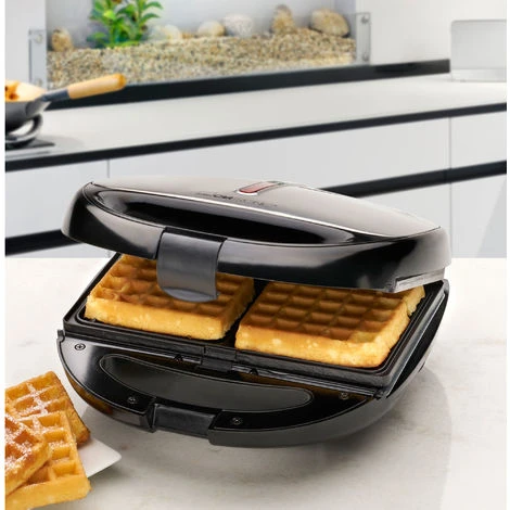 Clatronic ST 3670 Sandwichera 3 En 1, Gofrera, Panini Grill-Plancha, Bandejas Intercambiables, Antiadherente 800W Negro/Plata - Imagen 2