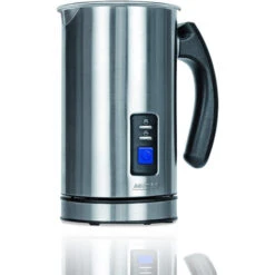 MPM MKW-03M Espumador Leche Automátic, Batidor Eléctrico, Vaporizador,Calentador, Recipiente 500 Ml,Caliente/Frío 500W Plata