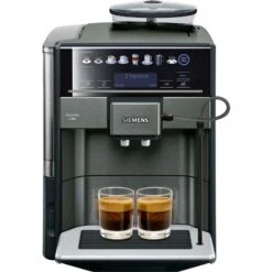 Siemens EQ.6 Plus TE657319RW - Cafetera (Independiente, Máquina Espresso, 1,7 L, Molinillo Integrado, 1500 W, Negro, Gris)