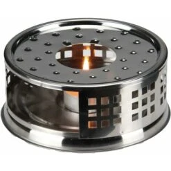 Calentador De Té - Calentador De Tetera De Acero Inoxidable Con Vela De Té