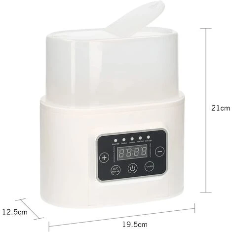 Calentador De Biberones 5 En 1 Calentador De Alimentos Digital Para Bebés Con Temporizador Esterilizador De Vapor Con Pantalla Digital Para Descongelación De Biberones Dobles - Imagen 5