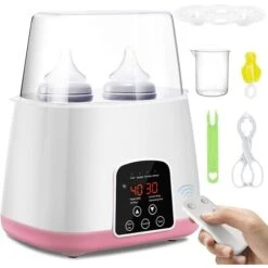 Calentador De Biberones Eléctrico, Esterilizador De Biberones Eléctrico Portátil 6 En 1 Con Pantalla LED Y Control De Temperatura, Para Esterilizar/descongelar/calentar Alimentos