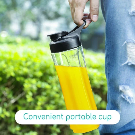 Licuadoras Para Zumos Y Batidos Con Jarra 1 Litro, Botella 600ml, Batidora Portatil 350W, Batidora Smoothie Para Frutas, Verduras Y Milkshake, Acero Inoxidable, Sin De BPA - Aigostar Baron - Imagen 4