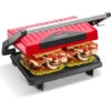 Aigostar Warme – Parrilla Eléctrica, Sandwichera Y Máquina De Panini, Tostadora Con Revestimiento Antiadherente, 750W, Fácil De Usar, Asa De Toque Frío. Libre De BPA, Diseño Exclusivo