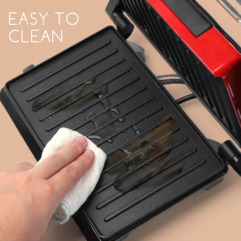 Aigostar Warme – Parrilla Eléctrica, Sandwichera Y Máquina De Panini, Tostadora Con Revestimiento Antiadherente, 750W, Fácil De Usar, Asa De Toque Frío. Libre De BPA, Diseño Exclusivo - Imagen 4