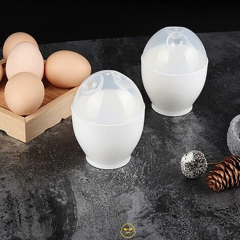 6 Piezas De Escalfador De Huevos Fácil De Cocinar Huevos De Plástico Escalfador De Huevos Cocidos Microondas Huevo Antiadherente Reutilizable Microondas Con Tapa Para Cocinar Huevos Escalfados Perfect - Imagen 5