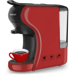 SOGO CAFETERA EXPRESO 3 EN 1-ROJO