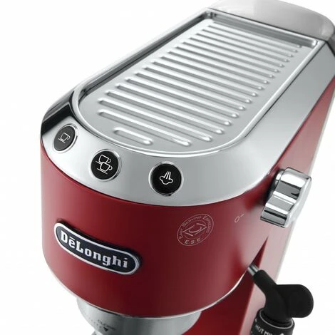 DeLonghi De'Longhi Cafetera Expreso Dedica EC685.R. Molido Y Monodosis. Espresso Y Cappuccino. Depósito 1,3 L. Antigoteo. Color Rojo - Imagen 2