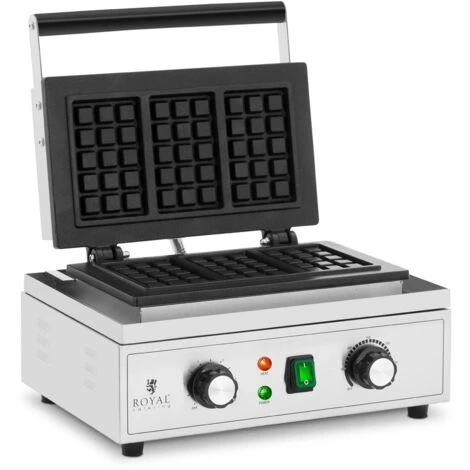 Gofrera Para Gofres Belgas Máquina De Waffles 1500 W 50 - 300 °C 0 - 5 Min