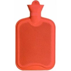 Botella De Agua Caliente Botella De Goma Clásica Opaca De Primera Calidad, Alivio Del Dolor De Agua Caliente Para Noches Acogedoras Alivio Del Dolor De Espalda Y Hombros 2L (ROJO)