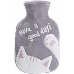 Botella De Agua Caliente Con Tapa De Botella De Agua Caliente Tri T Botella De Agua Caliente Lavable Extraíble Botella De Agua Caliente De Goma Cubierta De Tri T Para Mantener Las Manos Calientes Rega