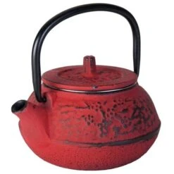 Tetera De Hierro Fundido Lacor - Rojo - Capacidad 0,25 Litros.