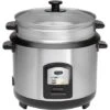 Clatronic RK 3567 Arrocera, Cocedero De Arroz, 3L, Función Cocinar Y Mantener Caliente, Apagado Automático, Vaporera 700W Plata