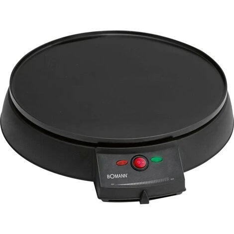 Bomann CM 2221 Crepera, Máquina De Hacer Crepes, Tortitas, Antiadherente, Regulador Temperatura, Plato 29 Cm 900W Negro - Imagen 3